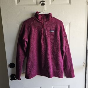 Patagonia Magenta 1/4 Zip Better Sweater